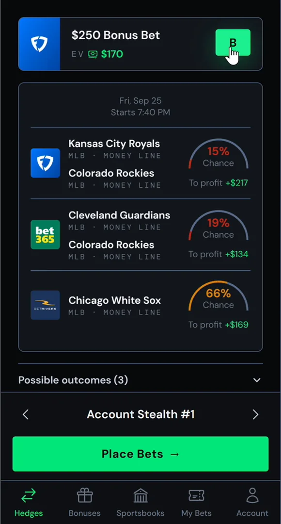 Tie it together with the Square Score: send that book your squarest bets.